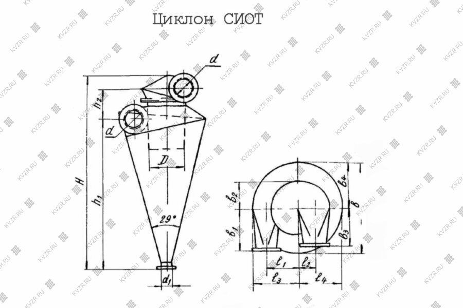 СИОТ циклон чертеж